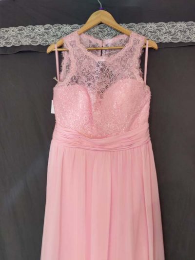 Vienna Pink Formal Dress front view